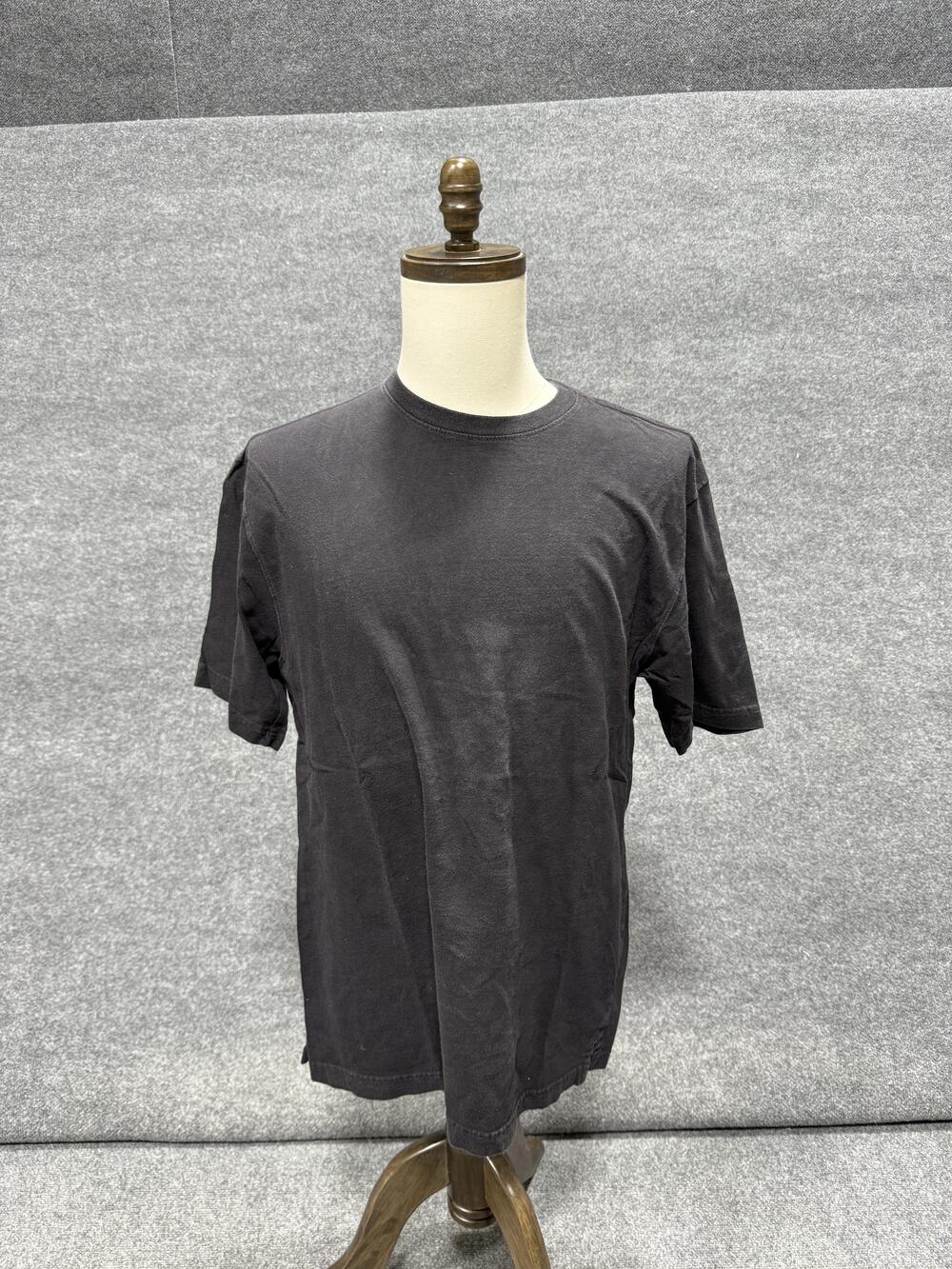 Fieldmaster Shirt Mens Medium Black Solid Crewneck Short Sleeve Cotton Tee Top